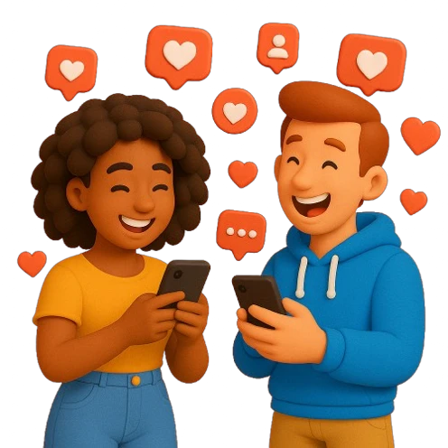 Image representing people gaining free followers on Instagram.