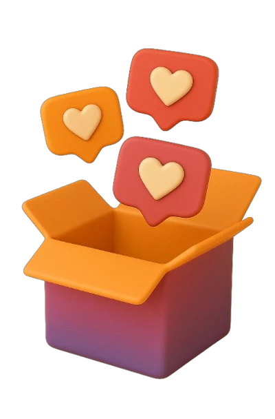 Image of a like box, representing the free Instagram likes service.
